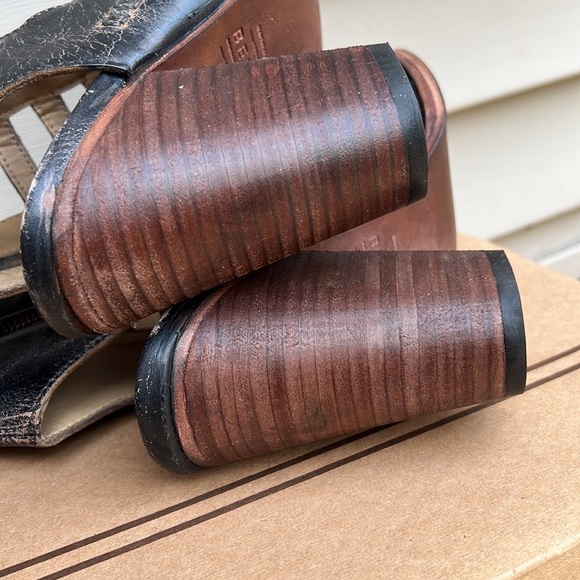 BED|STU OCCAM Peep Toe Heel Black Lux Women size 9 🥳 Host Pick 🥳 - Picture 11 of 16